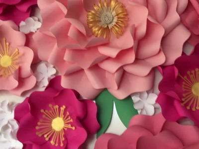 DIY paper flower mini backdrop