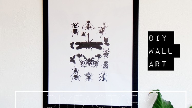 DIY poster from stencil - easy & simple room decor