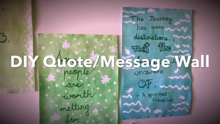 DIY Quote Wall!! Make your own customized wall decor using just 3 simple materials!!