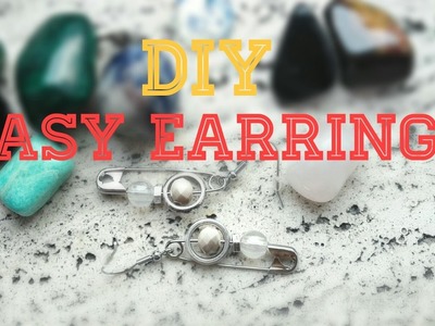 DIY SAFETY PIN EARRINGS [very easy] | DIY JEWELRY | DO IT YOURSELF