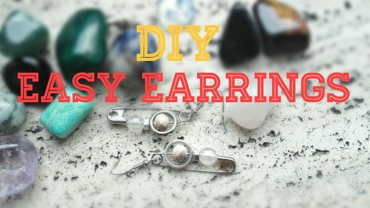 DIY SAFETY PIN EARRINGS [very easy] | DIY JEWELRY | DO IT YOURSELF