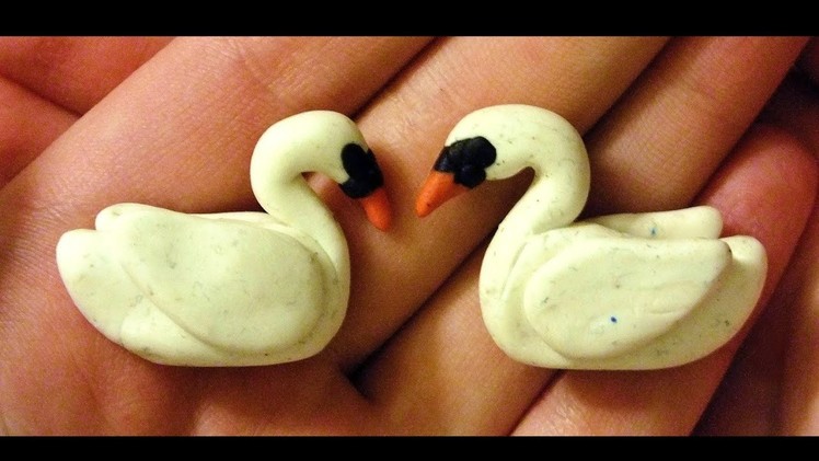 DIY Swan ORNAMENT (Time-lapse) - Polymer Clay
