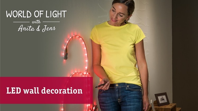 DIY wall decoration – LED instead of neon letters