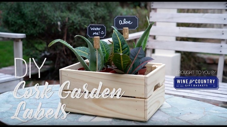 DIY Wine Cork Garden Labels