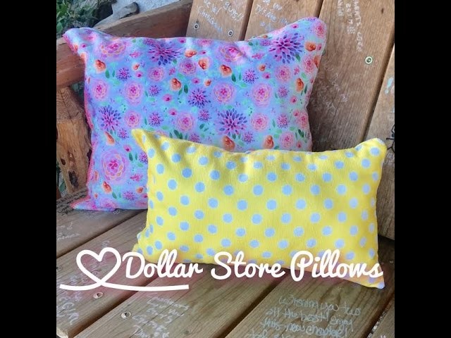 Dollar Store DIY | $3 Spring Pillows