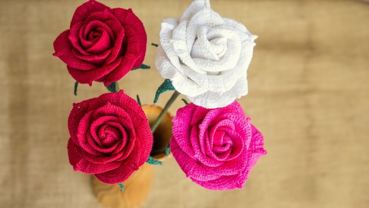[Flower] Combo Rose Crochet Tutorial
