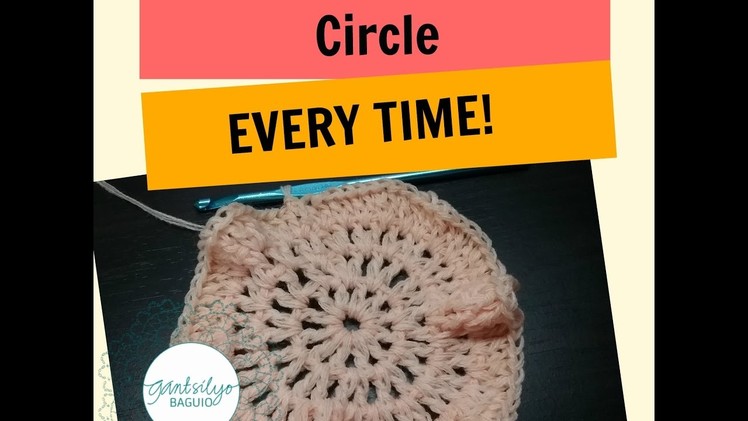 How To Crochet A Perfect Circle Every Time!