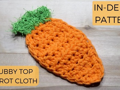 How to Crochet for Beginners: Scrubby Top Carrot Cloth