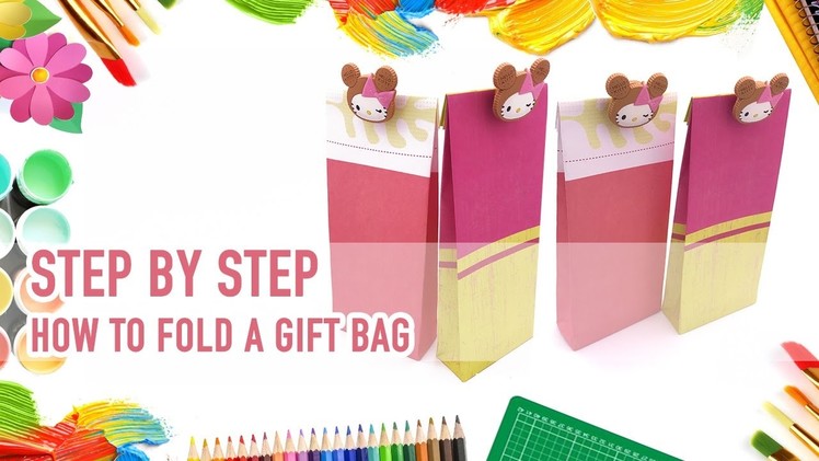 How to fold a paper gift bag, Step by Step Guide!