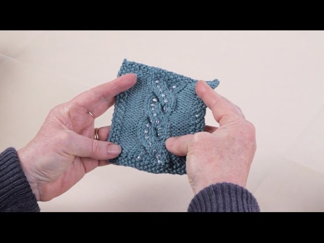 How to Knit a Beaded Cable