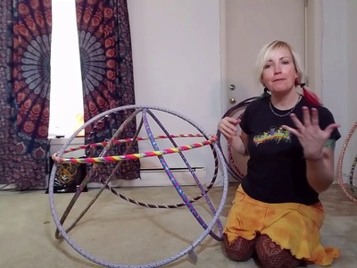 How to make a hula hoop fort.