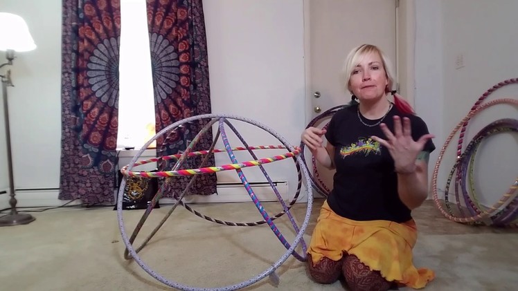 How to make a hula hoop fort.