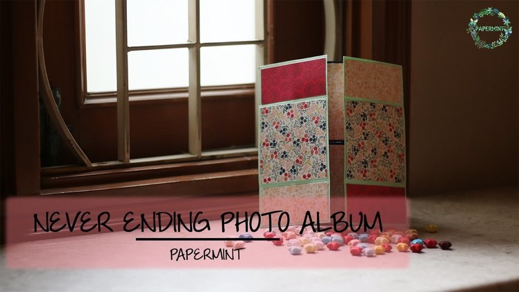 How to make a never ending photo album | DIY | simple paper folding