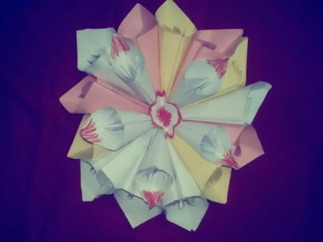 How to Make a Paper Flowers | Easy Origami Flowers For Beginners Making (very easy) - HD