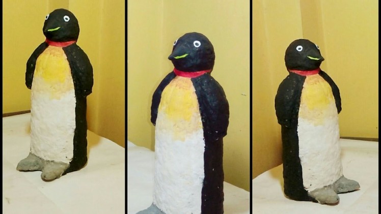 How to Make a Penguin from Paper Mache