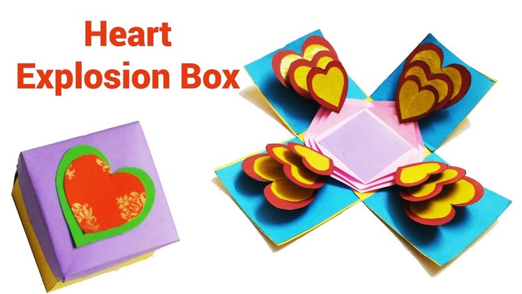 How To Make Heart Explosion Box | Easy Exploding Box Tutorial