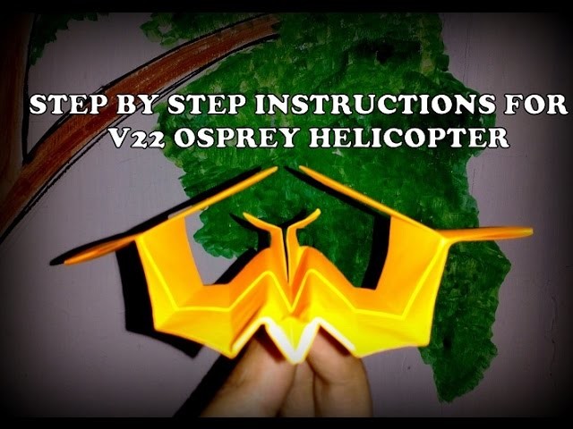 How to make paper air plane - V22 Osprey Helicopter? with step by step instructions.
