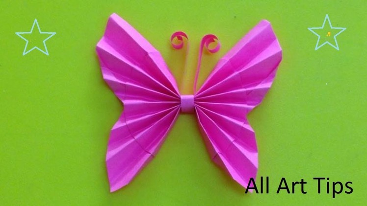 How to make paper butterfly (All Art Tips)