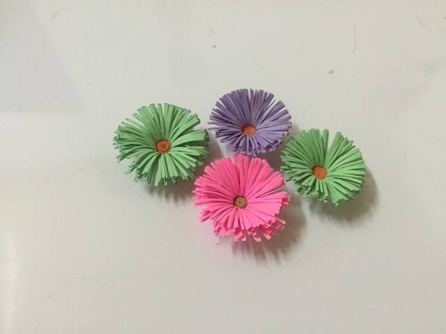 How to make paper flowers #.Gerbera FREE! SO EASY!!