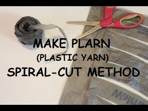 How to Make Plarn: Spiral-cut Method
