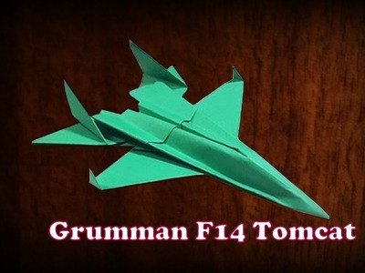 How to make world's best F14 Tomcat paper aeroplane model real easy & simple