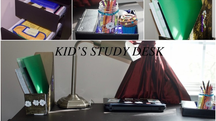 Kids Study Desk Organization  Ideas | DIY Desk Organizer | Kids Study Desk | Organizing Ideas