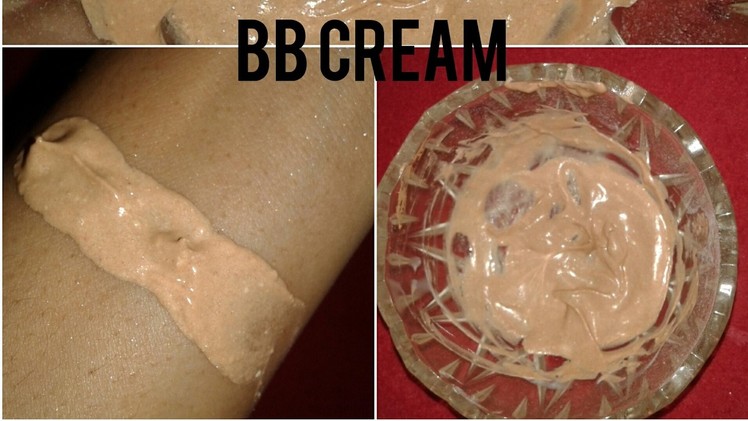 Make your own BB cream || DIY Make your own BB cream at home || Application || Demo.