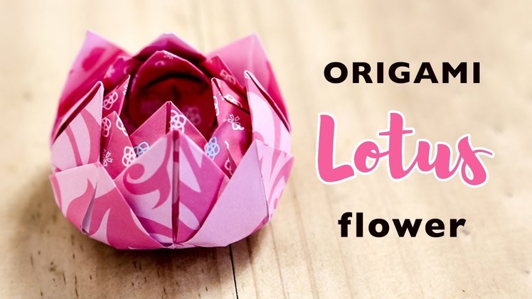 Origami | How to Make Paper Flowers | Origami Lotus Flower | DIY | Without tape or glue | Kids Learn