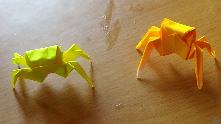 Paper folding Art  - How to make an Origami Crab