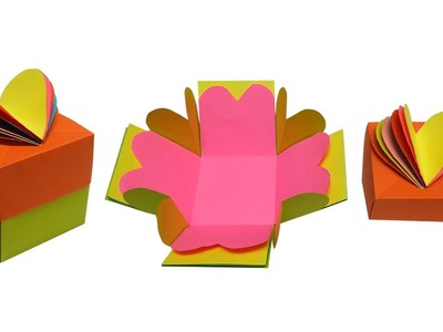Papercraft - Box: Valentine Boxes | Paper Box | Heart Shaped Box | Box Template | Origami Box