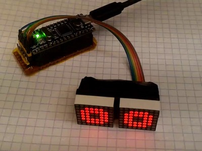 Programmable DIY matrix eyes for arduino robot project