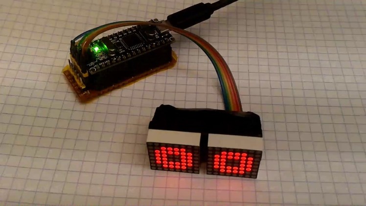 Programmable DIY matrix eyes for arduino robot project