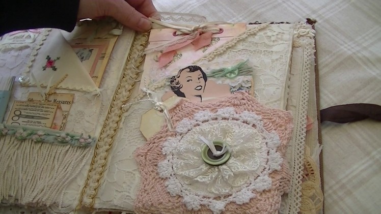 Sewing Themed Fabric & Paper Journal