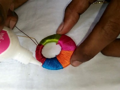 Silk thread chain|how to make a silk thread chain|multi color silk thread chain