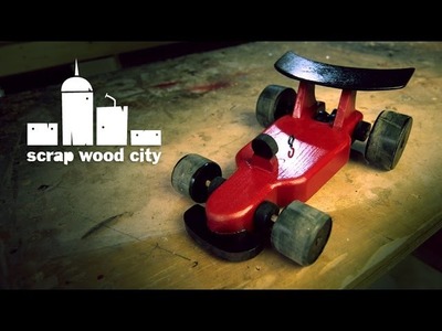 Wooden DIY formula car toy