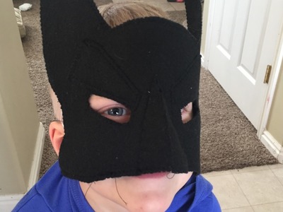 Batman's Mask Tutorial (For Kids)