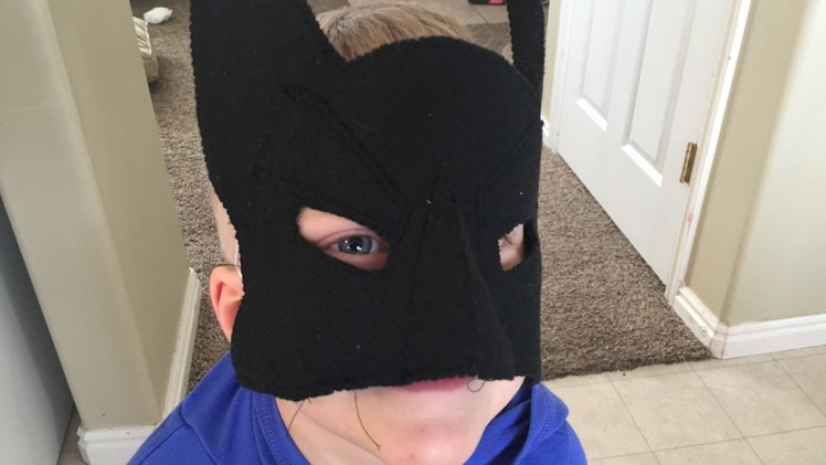 Batman's Mask Tutorial (For Kids)