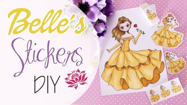 Belle's Stickers DIY - Adesivi di Belle fai da te