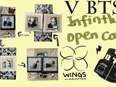 BTS - V (Kim Taehyung) Handmade.Handcraft Infinitely Open Card [R Luck]
