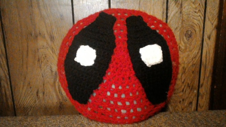 Deadpool Crochet Pillow