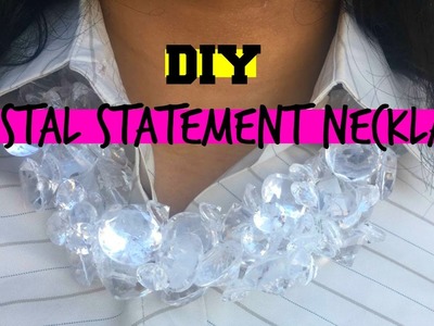 DIY Crystal Statement Necklace | Cheap & Easy | Dollar Store