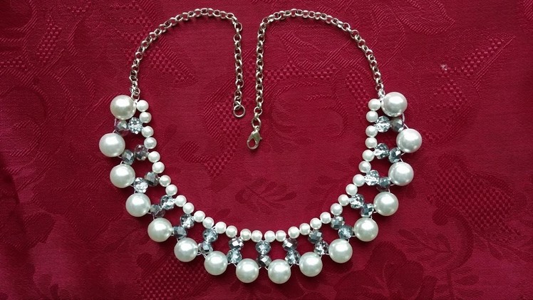 DIY Easy Elegant Necklace in less than 10 minutes. Beginners project