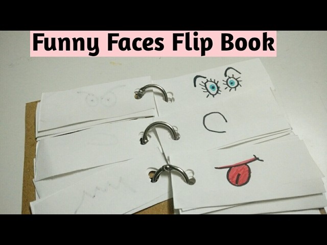 DIY Funny Faces Flip Book For Kids | How To | CraftLas