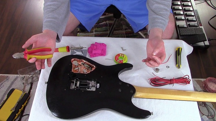 DIY Gutiar Modifications (Ibanez S320) ep 5 - New Electronics (Johnny gets super irritated)