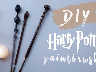 DIY Harry Potter Wand Paintbrushes