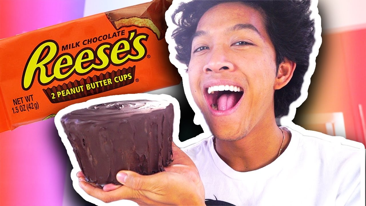 DIY HOW TO MAKE Giant Reeses Cup!!!