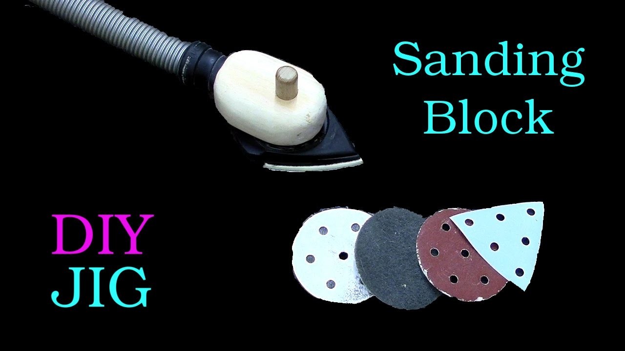 DIY JIG Hand sanding block with dust extraction based on Festool RO 90