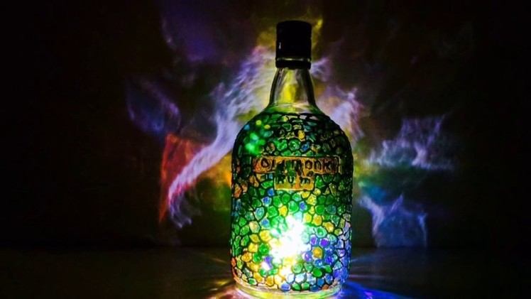 DIY Lamp from Old Monk Bottle