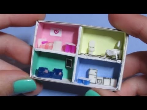 DIY ~ Miniature dollhouse in a matchbox! (NO CLAY)
