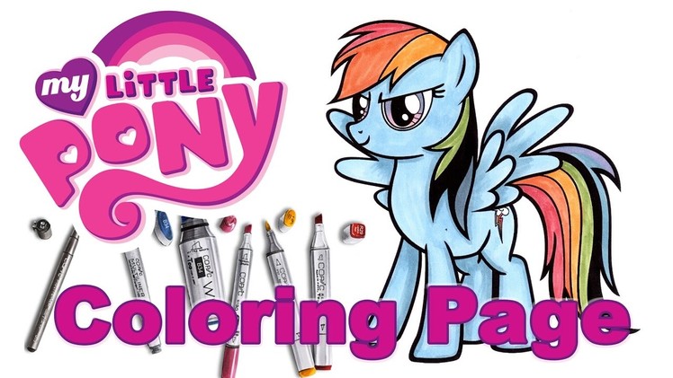 DIY My Little Pony Coloring Page ♥ Coloring Rainbow Dash